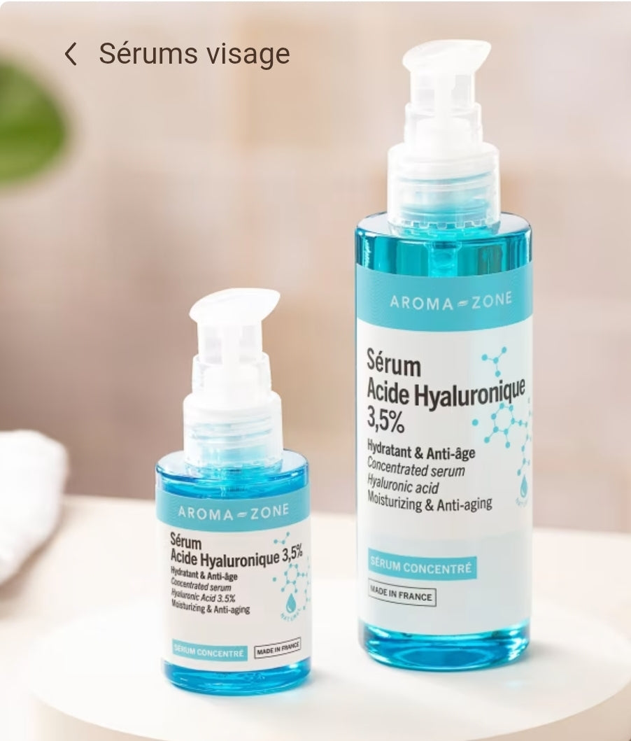 Sérum concentré d'Acide hyaluronique 3,5% livraison offerte - EUPHORIA
